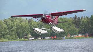 Alaska Seaplanes Taking off Landing amp Flying [upl. by Ellehcam467]