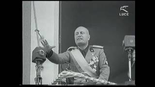 Storico discorso di Benito Mussolini a Lecce il 7 settembre 1934 1 [upl. by Kcyrred]