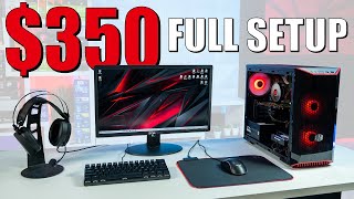 350 FULL PC Gaming Setup and How To Upgrade It Over Time [upl. by Ahcurb514]