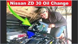 How To Do A ZD30 Oil Change and Filter   GU Nissan Patrol [upl. by Muns]