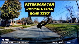 Peterborough G Test Route  Ontario G License Exam [upl. by Trinetta]