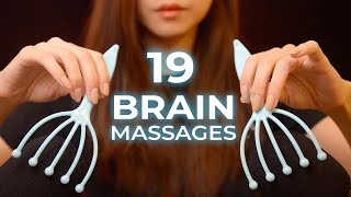 ASMR 19 Brain Melting Massage Triggers No Talking [upl. by Mylor]