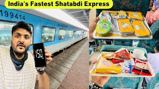 India’s Fastest Shatabdi Express Executive Class Journey  IRCTC food  Indian Railways [upl. by Roybn162]