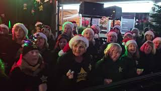 WHAT CHRISTMAS MEANS TO ME Rock Choir at Birkdale Lights Switch On 1st December 2024 [upl. by Aisiram]