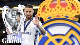 Sergio Ramos bids emotional farewell to Real Madrid [upl. by Warila534]