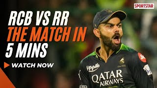 RCB vs RR match highlights and analysis [upl. by Nagiem531]