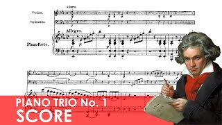 BEETHOVEN Piano Trio No 1 in Eflat major Op 1 No 1 Score [upl. by Narret]