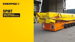 SelfPropelled Modular Transporter  SPMT  Enerpac Heavy Lifting Technology [upl. by Namsaj96]