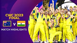 Cricket World Cup 2023 Final Australia v India  Match Highlights [upl. by Atnim821]