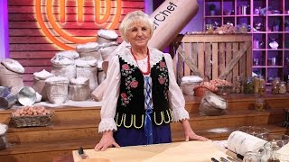 Babcia Janina pokazuje jak zrobić perfekcyjny makaron Masterchef Junior [upl. by Anivlac731]