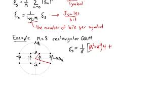 ESE 471 Average Symbol and Bit Energy in QAM and PSK [upl. by Asusej]