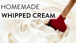 Homemade Whipped Cream  Sallys Baking Recipes [upl. by Releehw]