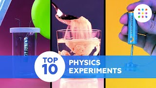 TOP 10 physics experiments to do at home [upl. by Nohsyt]