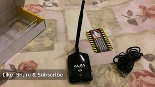 Unboxing ALFA AWUS036NHA  Wireless N WiFi USB Adapter  Atheros AR9271 [upl. by Calla]