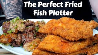 How To Fry Fish Like a Pro Plus My Favorite Potato Recipe Ever  Fathers Day Fish Fry [upl. by Nagad]