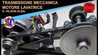 TRASMISSIONE MECCANICA ft Vilson Alba  Motore lavatrice cinghia puleggia [upl. by Anelec]