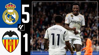 Real Madrid 51 Valencia  HIGHLIGHTS  LaLiga 202324 [upl. by O'Toole424]