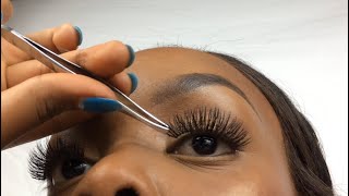 HOW TO Apply False Eyelashes for Beginners [upl. by Nuahsar946]