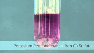 Potassium Permanganate  Iron II Sulfate [upl. by Ydnam]