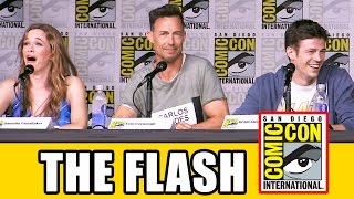 THE FLASH Season 3 Comic Con Panel Part 1  Grant Gustin Candice Patton Keiynan Lonsdale [upl. by Zehcnas]