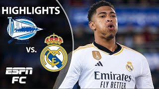 Real Madrid vs Alaves  LALIGA Highlights  ESPN FC [upl. by Friedrick]