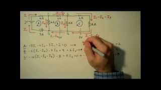 How to Solve a Kirchhoffs Rules Problem  Matrix Example [upl. by Erland77]