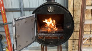 Homemade Wood Burning Stove  Heater [upl. by Eanad812]