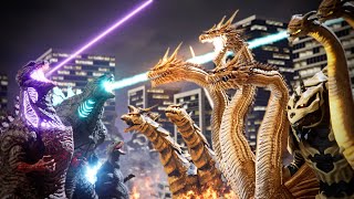 EVOLUTION of KING GHIDORAH GODZILLA Size Comparison 19642019 [upl. by Siroved]