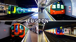 Euston Station  National Rail  Overground  Underground  London [upl. by Cahra417]