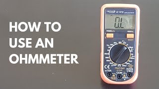 How to use an ohmmeter [upl. by Crudden279]