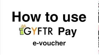 How to Use GyFTR Pay E Voucher  GyFTR [upl. by Ettigdirb]