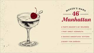 Manhattan Cocktail  Bourbon Cocktails  Maker’s Mark® [upl. by Lubba]