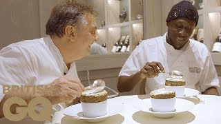 Stormzy and Raymond Blanc make pistachio soufflé  British GQ [upl. by Singer]