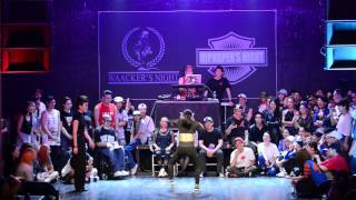 LIP J vs YUMEKI  Solo semi final Waackers night vol5 [upl. by Adnawt]