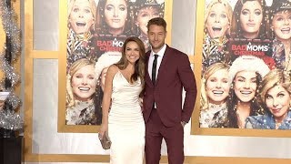 Newlywed Justin Hartley and Chrishell Stause at A Bad Moms Christmas Film Premiere [upl. by Rephotsirhc]