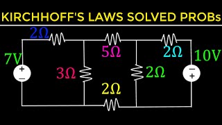 17  Kirchhoffs Current and Voltage Laws Solved Examples [upl. by Garlaand237]