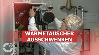 Wolf Praxistipp – Wärmetauscher ausschwenken  SHKTV [upl. by Ehrsam488]