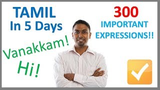 Learn Tamil in 5 Days  Conversation for Beginners [upl. by Danielle289]