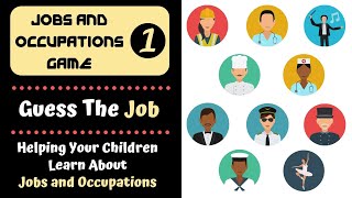 Jobs and Occupations Game  Guess the Job  Games for Kids [upl. by Outlaw]