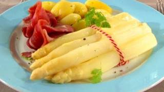 Spargel mit Schinken und Sauce Hollandaise [upl. by Llennaj147]