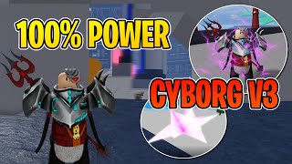 100 Cyborg Showcase In Blox Fruits Strongest Race [upl. by Mauretta]