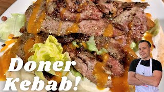 Homemade Doner Kebab Recipe  Better Than A Takeaway [upl. by Hjerpe97]