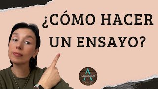 ¿CÓMO HACER UN ENSAYO Concepto y ejemplos  HOW TO DO AN ESSAY [upl. by Benildas]