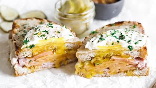 Croque Madame Recipe Croque Monsieur with an Egg on Top [upl. by Sherline]