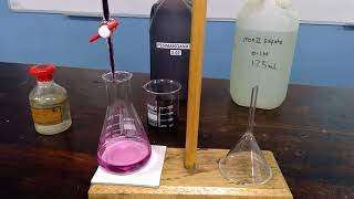 Redox Titration between MnO4 and Fe2 [upl. by Llehsal]