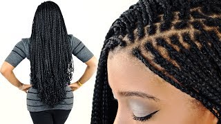 How To MICRO BRAIDS For Beginners Step By Step [upl. by Turnheim]