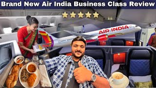 Brand New Air India Business Class Review  Unlimited 5star Food amp Comfortable Luxury Seat [upl. by Rebba703]