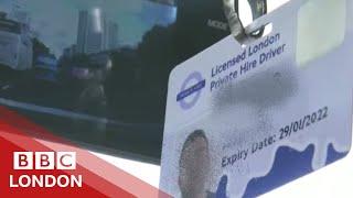 Hundreds of Londons minicabs could be working illegally  BBC London [upl. by Moseley]