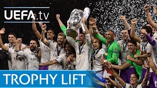 Watch the moment Sergio Ramos lifted the UEFA Champions League trophy [upl. by Siulegroj]