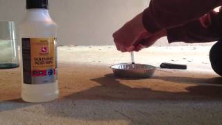 Potassium Permanganate and Sulphuric Acid [upl. by Alvy]